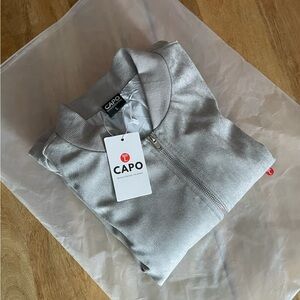 Capo UK SUEDE Bomber Jacket Grey